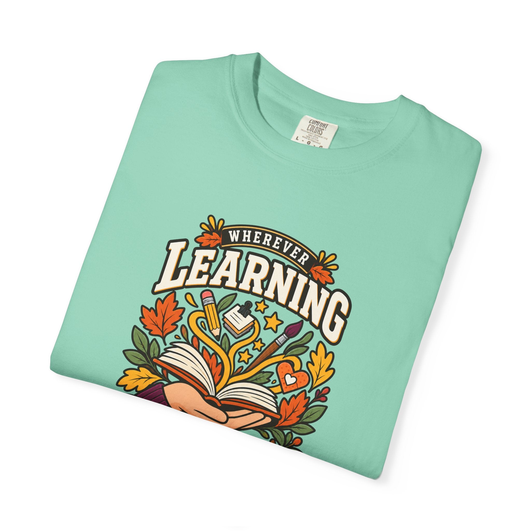 Wherever Learning Needs a Hand Teacher Heavyweight Tee 🍎📚