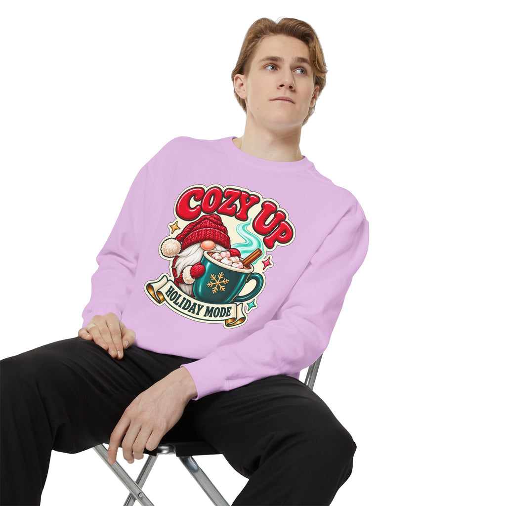 Cozy Up Christmas Mode Gnome Cocoa Sweatshirt