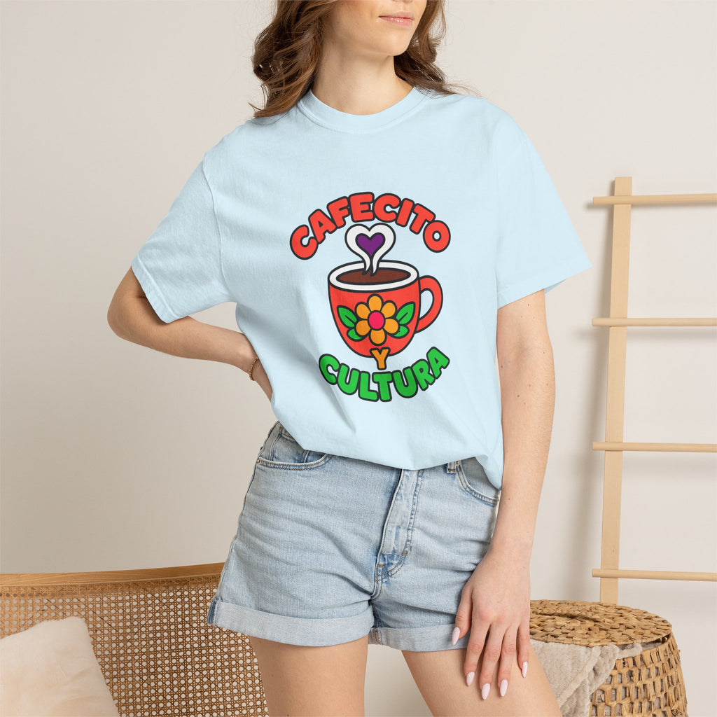 Cafecito Y Cultura Heavyweight Tee ☕🌼