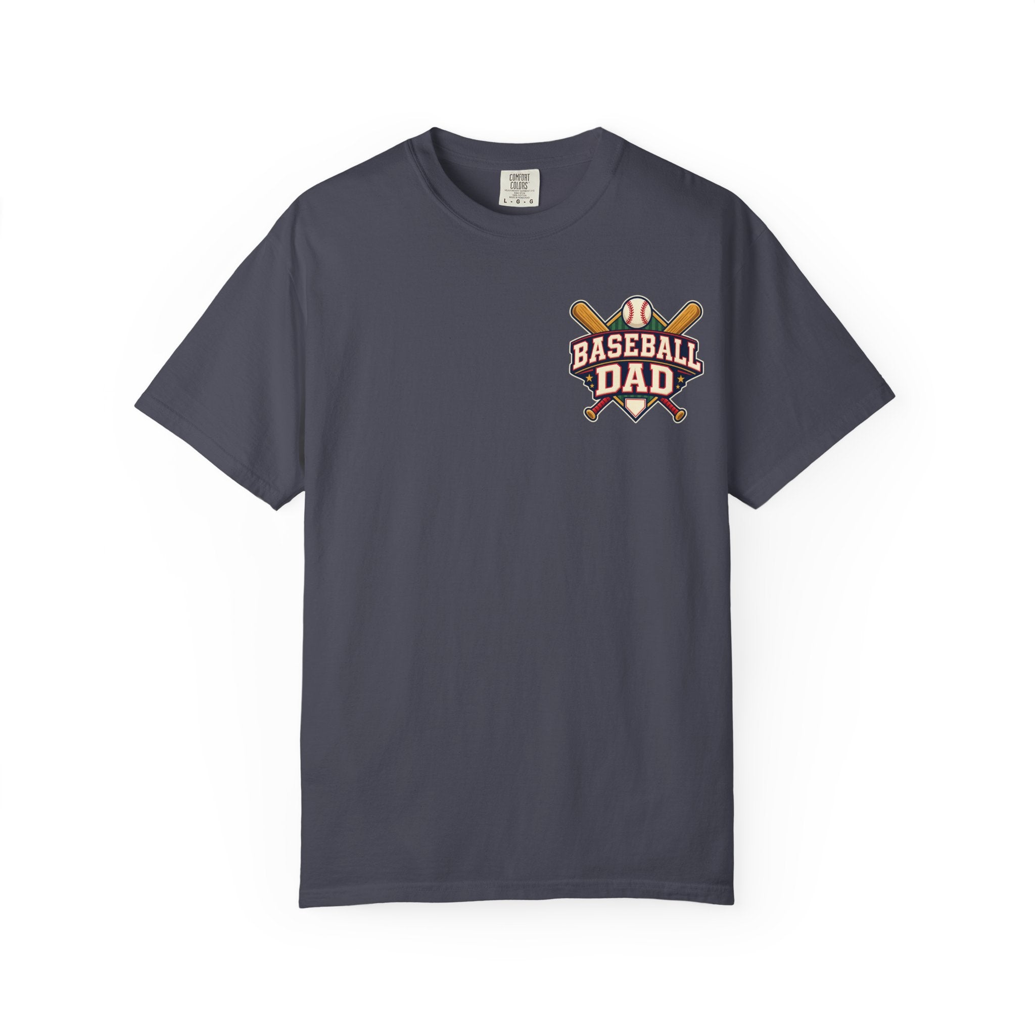 Vintage Baseball Dad Comfort Colors® Front and Back Tee ⚾