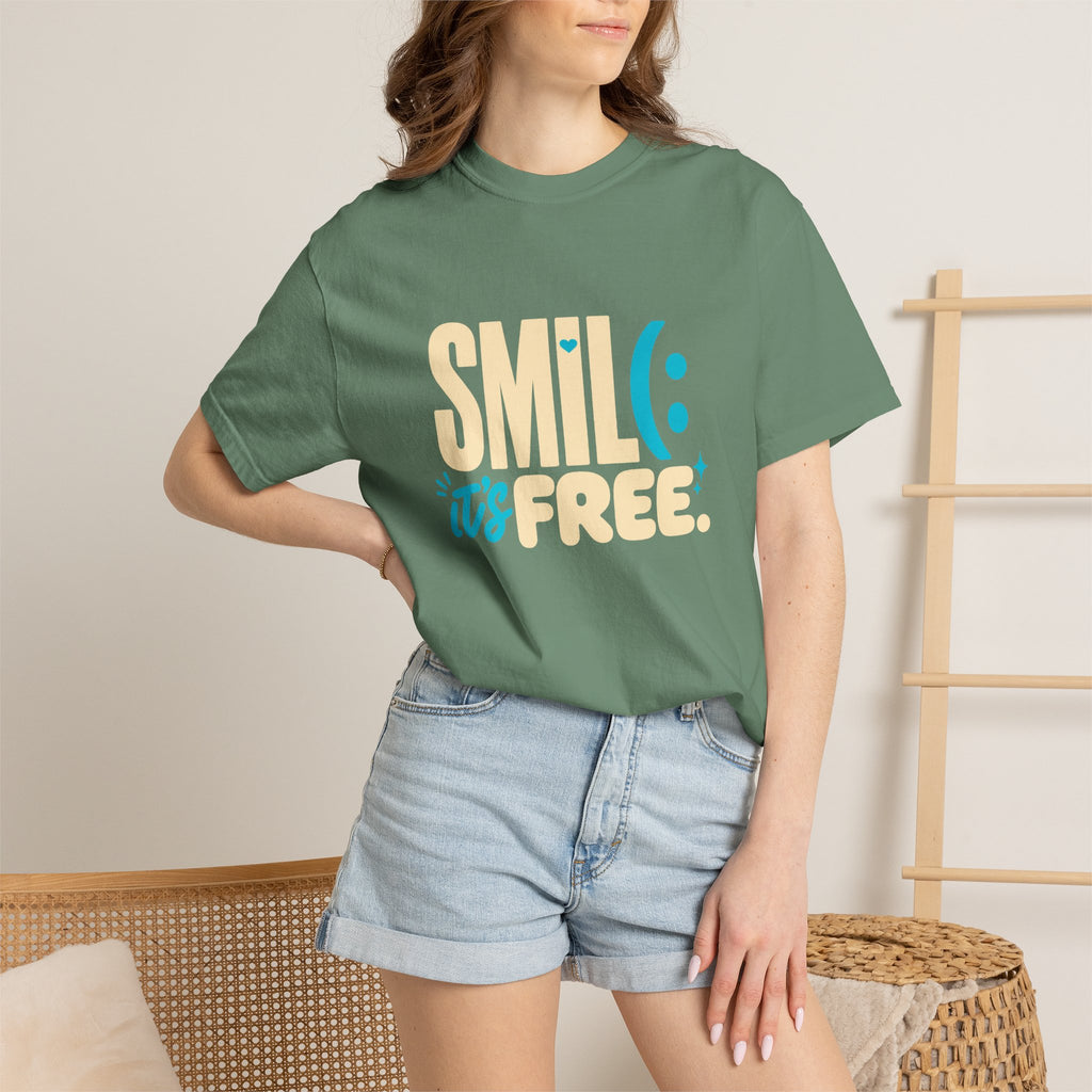 SMIL(: It’s Free Garment-Dyed Graphic Tee