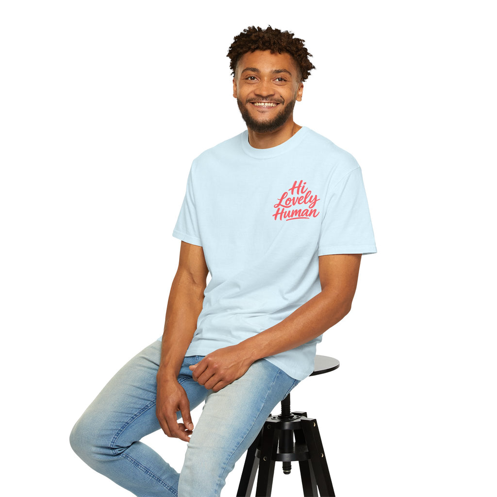 Hi Lovely Human Navy Garment-Dyed Comfort Colors® T-Shirt