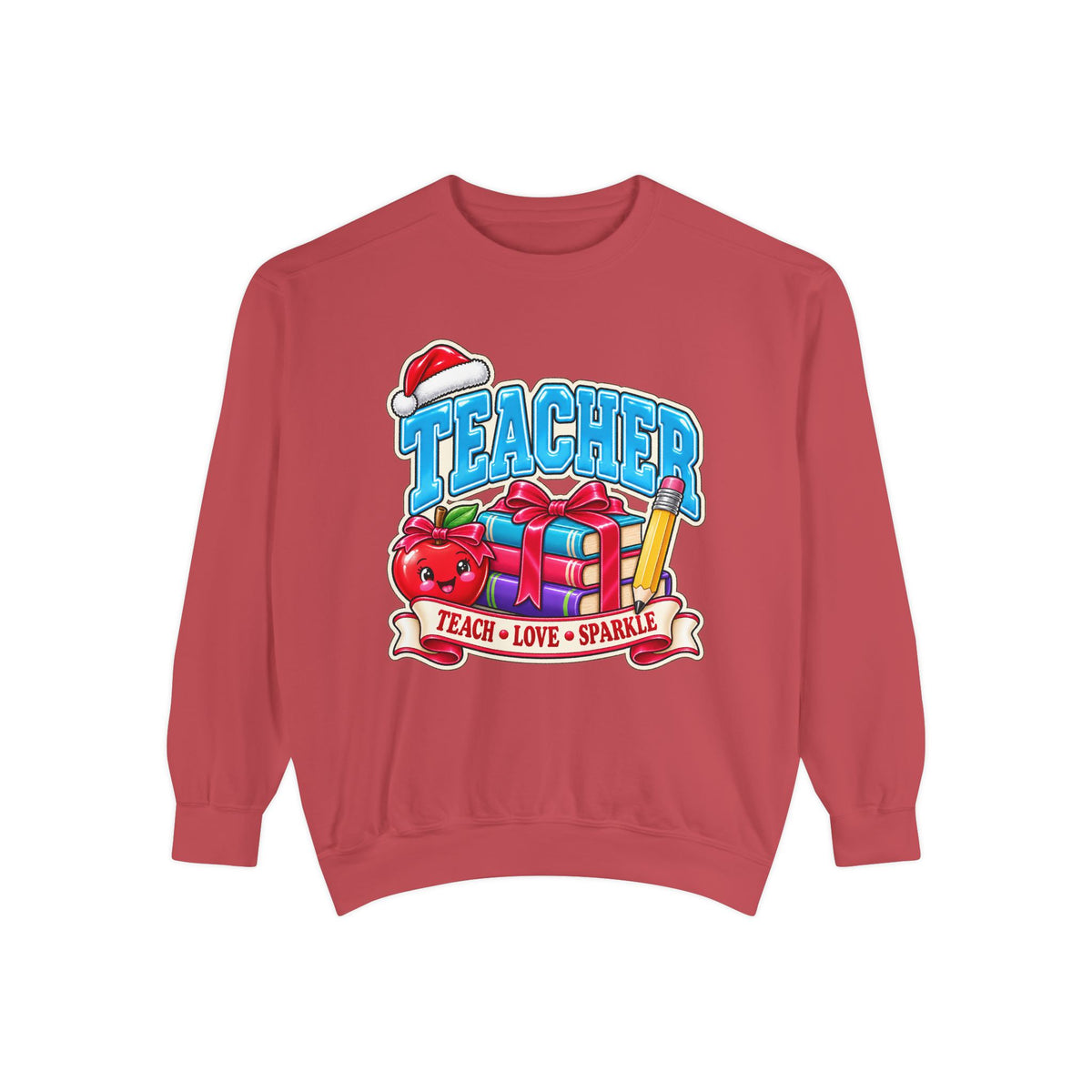 Teach • Love • Sparkle Christmas Teacher Sweatshirt