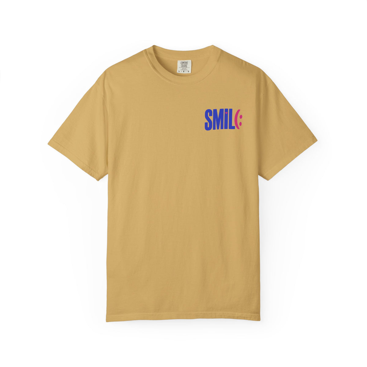 SMILE IT'S FREE! Garment-Dyed Graphic Tee