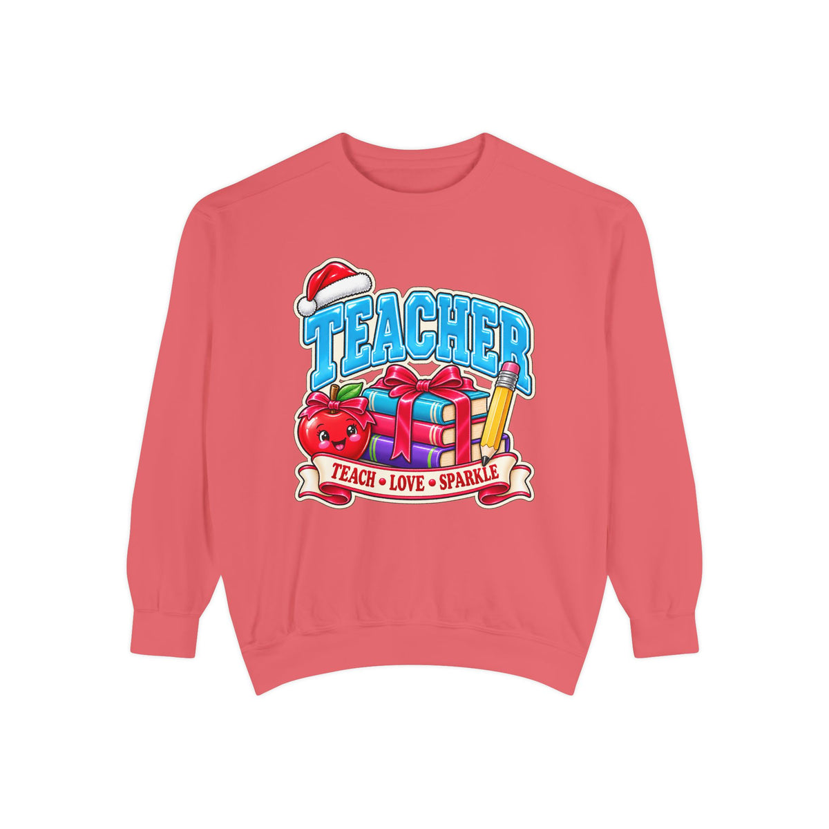 Teach • Love • Sparkle Christmas Teacher Sweatshirt