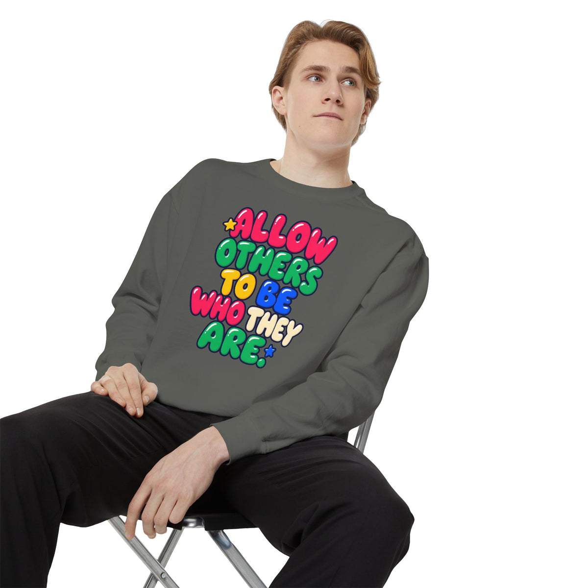 Allow Others to Be Who They Are Sweatshirt | Kindness & Acceptance Crewneck 🌼💛