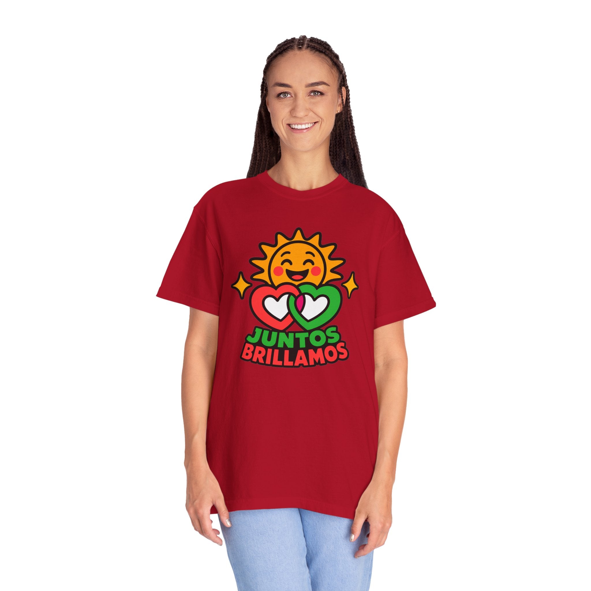 Juntos Brillamos Latino Heritage Heavyweight Tee ☀️❤️