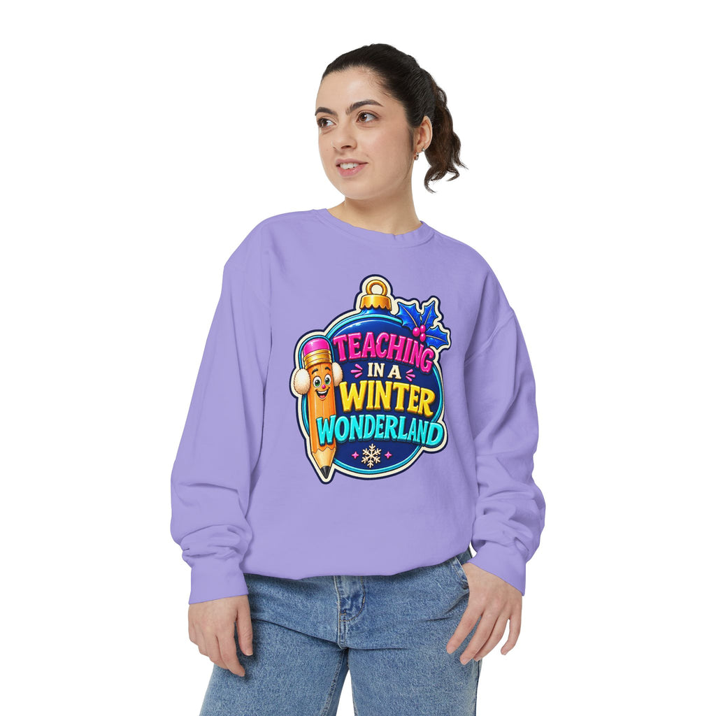 Teaching in a Winter Wonderland Christmas Sweatshirt