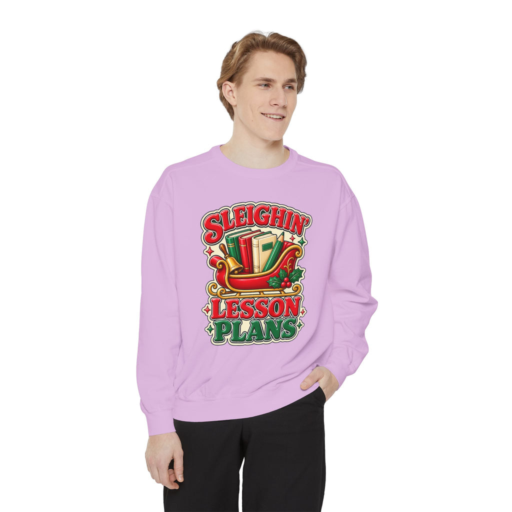 Sleighin’ Lesson Plans Christmas Teacher Sweatshirt