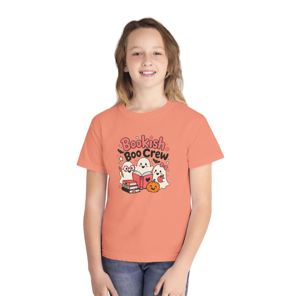Bookish Boo Crew Youth Halloween Tee 📚👻
