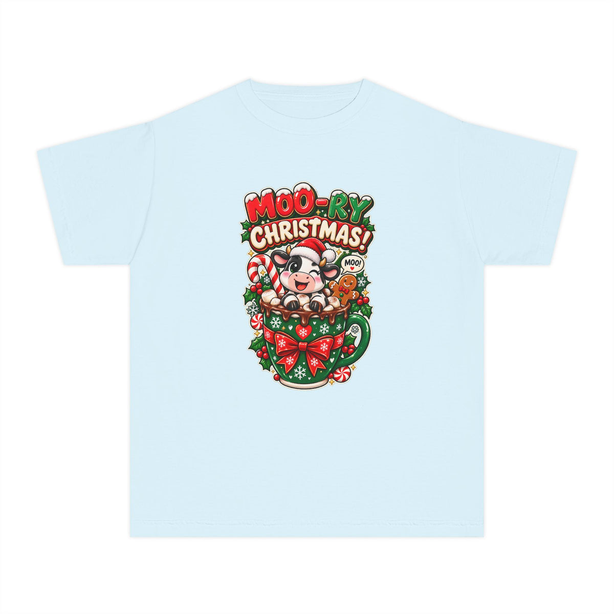 MOO-RY Christmas Youth Tee