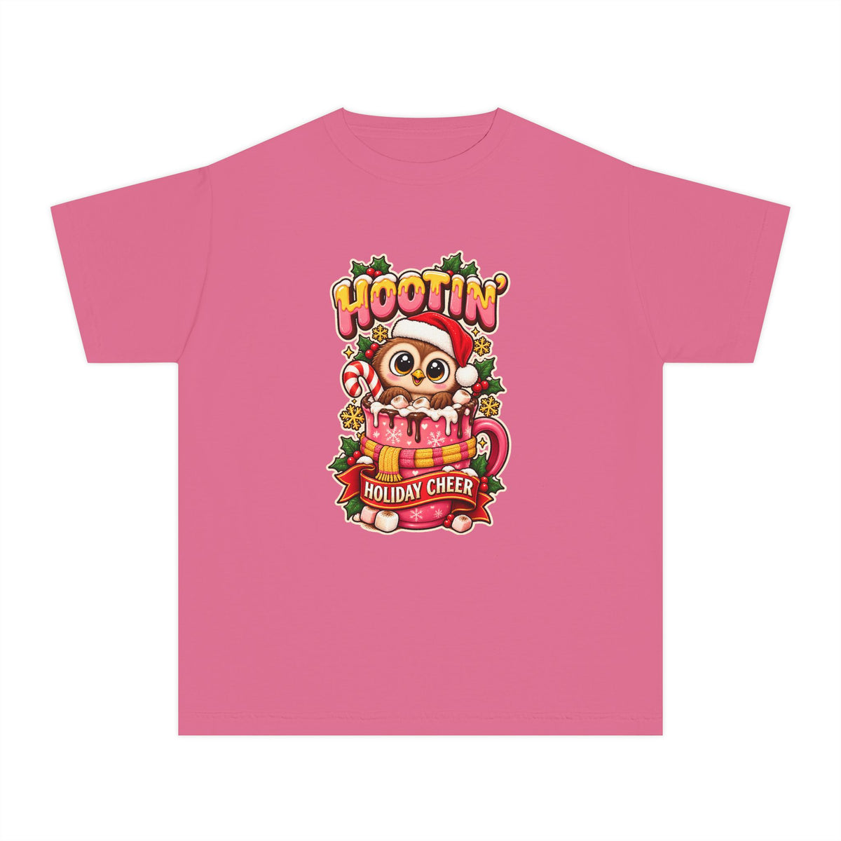 Hootin’ Christmas Cheer Youth Tee