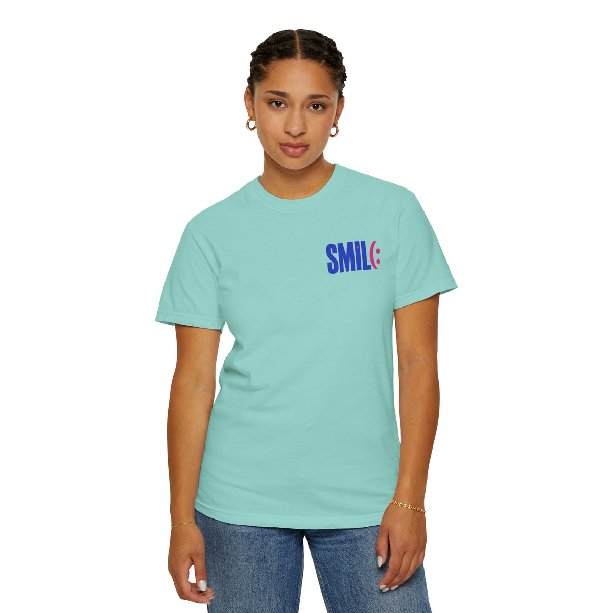 SMIL(: It’s Free Garment-Dyed Graphic Tee