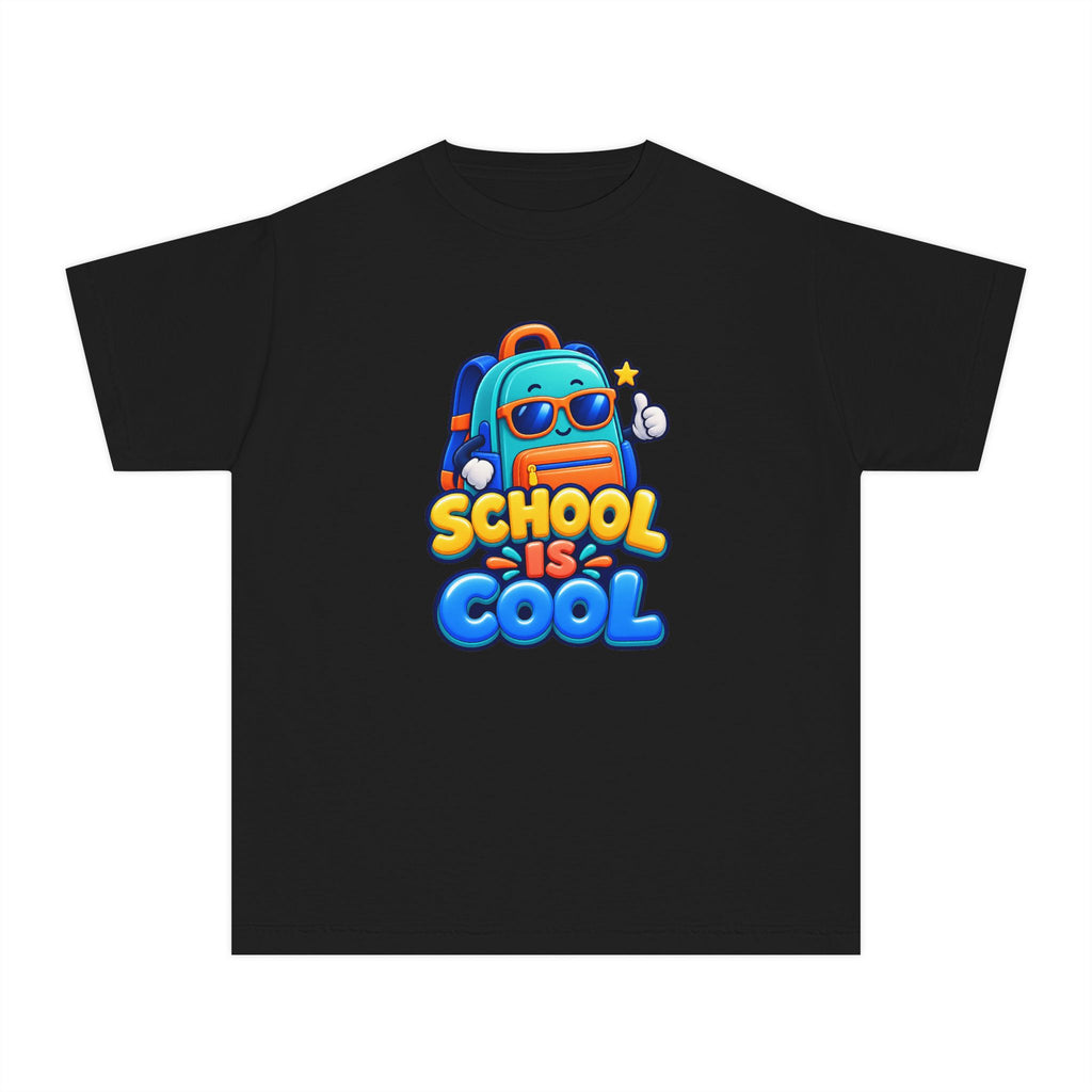 🎒 School Is Cool Backpack Cartoon Kids Tee