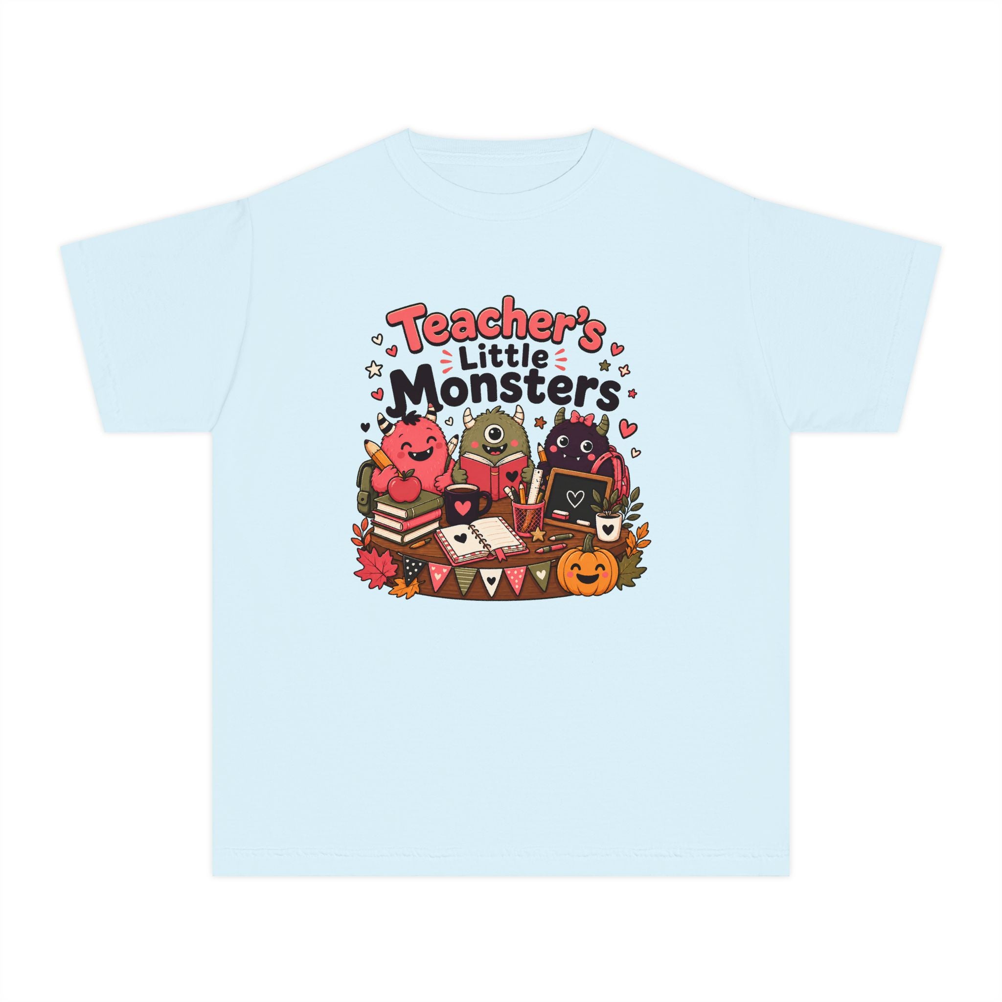 Teacher’s Little Monsters Youth Retro Tee 🍎📚