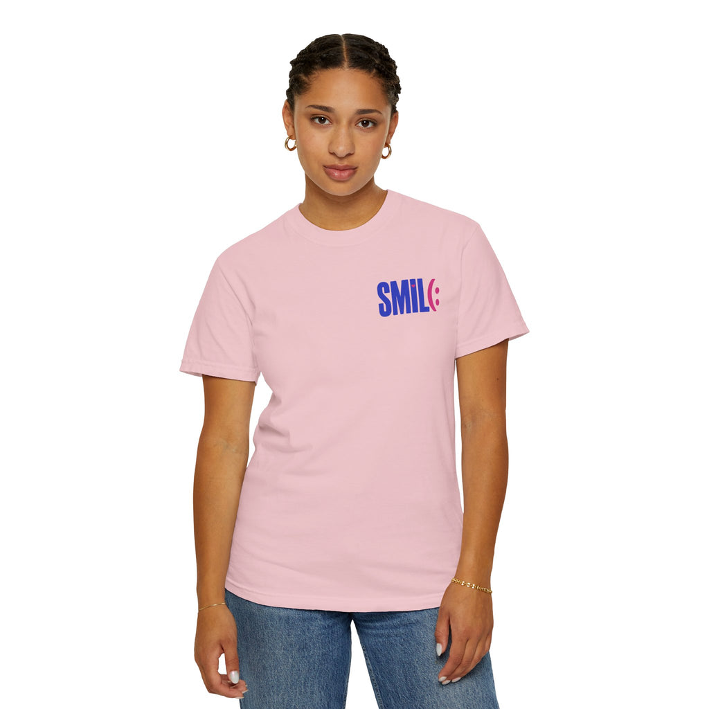SMIL(: It’s Free Garment-Dyed Graphic Tee