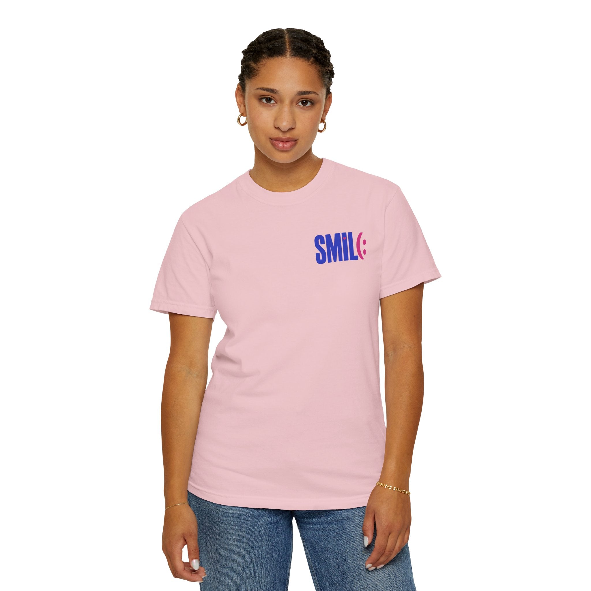 SMIL(: It’s Free Garment-Dyed Graphic Tee