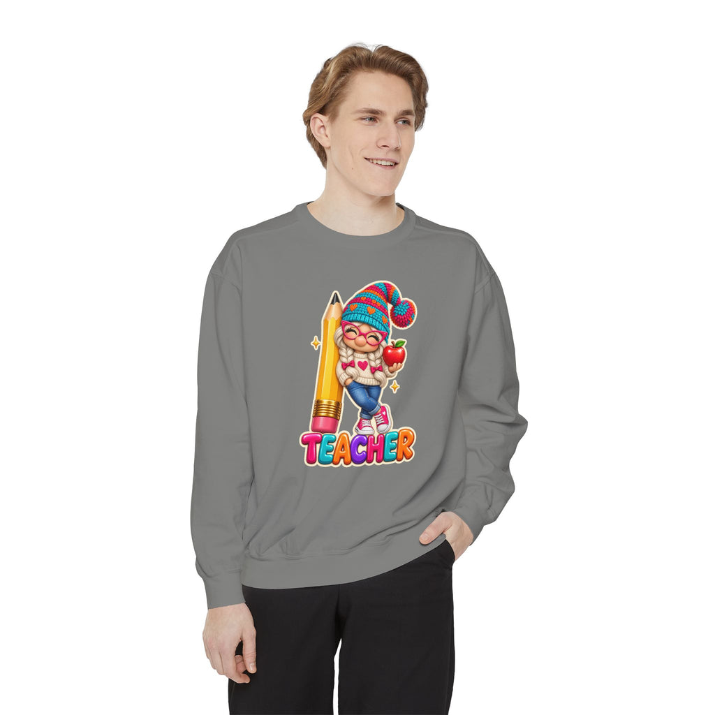 Gnome Teacher Classroom Christmas Holiday Sweatshirt