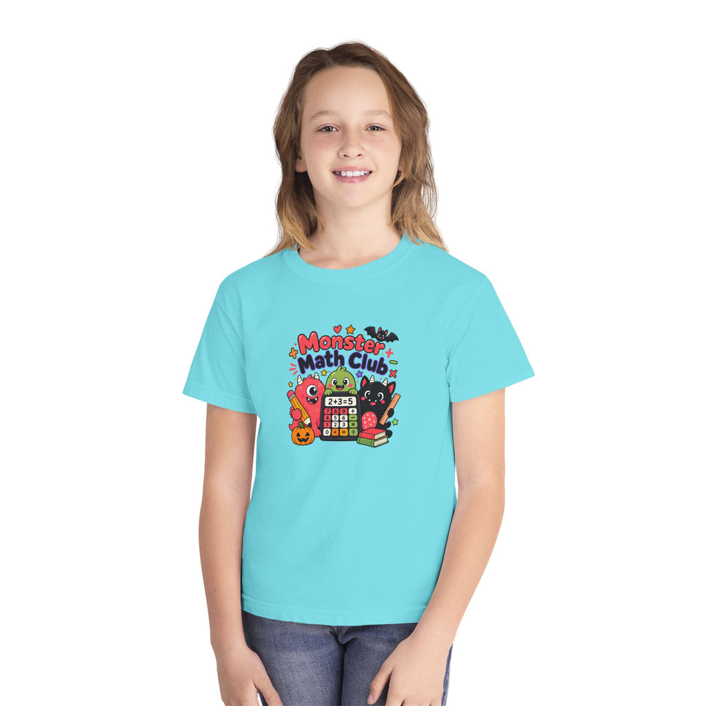 🎃 Monster Math Club Halloween Youth Retro Tee 🧮👻