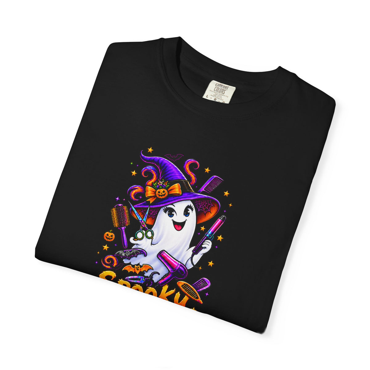 Spooky Stylist Halloween Tee – Adult Unisex Beauty Salon Party Shirt