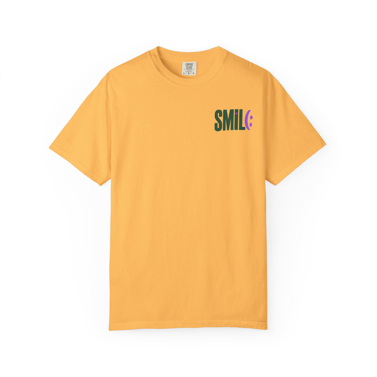 SMILE IT’S FREE! Front-and-Back Garment-Dyed Tee