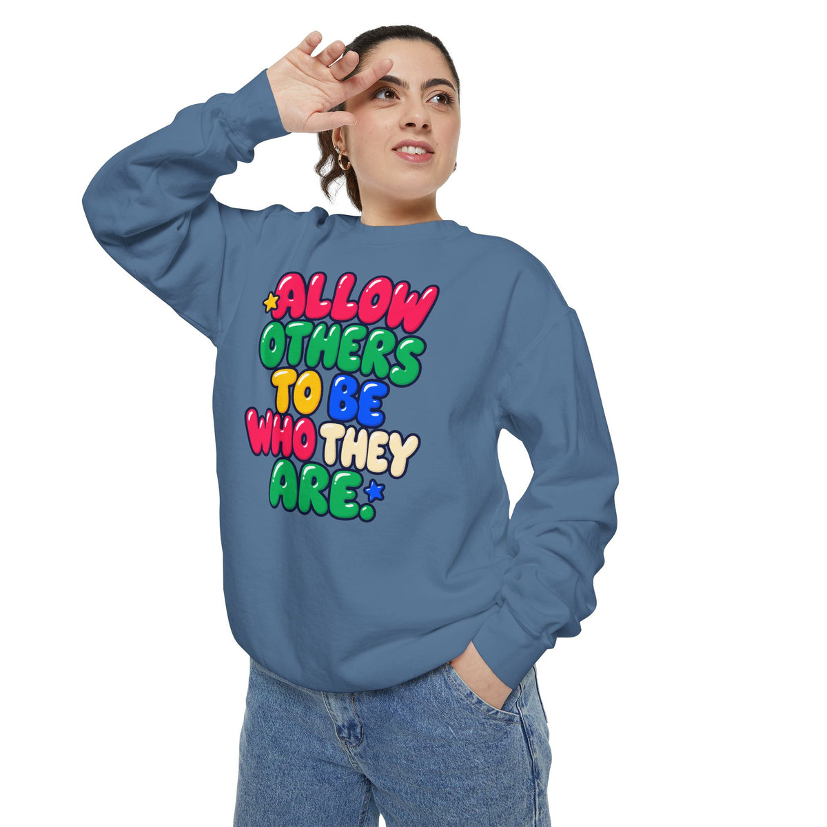 Allow Others to Be Who They Are Sweatshirt | Kindness & Acceptance Crewneck 🌼💛