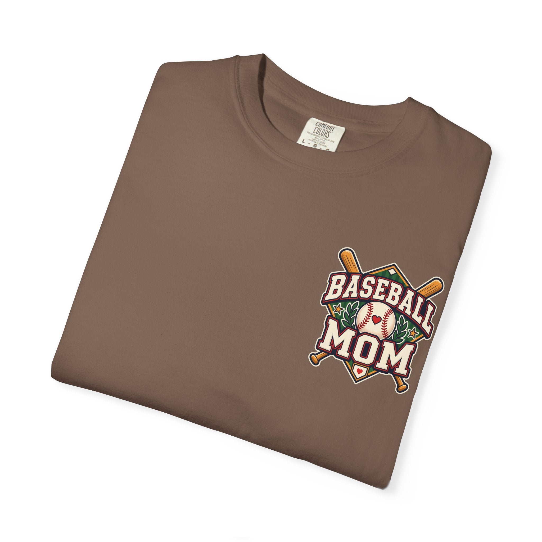 Vintage Baseball Mom Comfort Colors® Front and Back Tee ⚾️