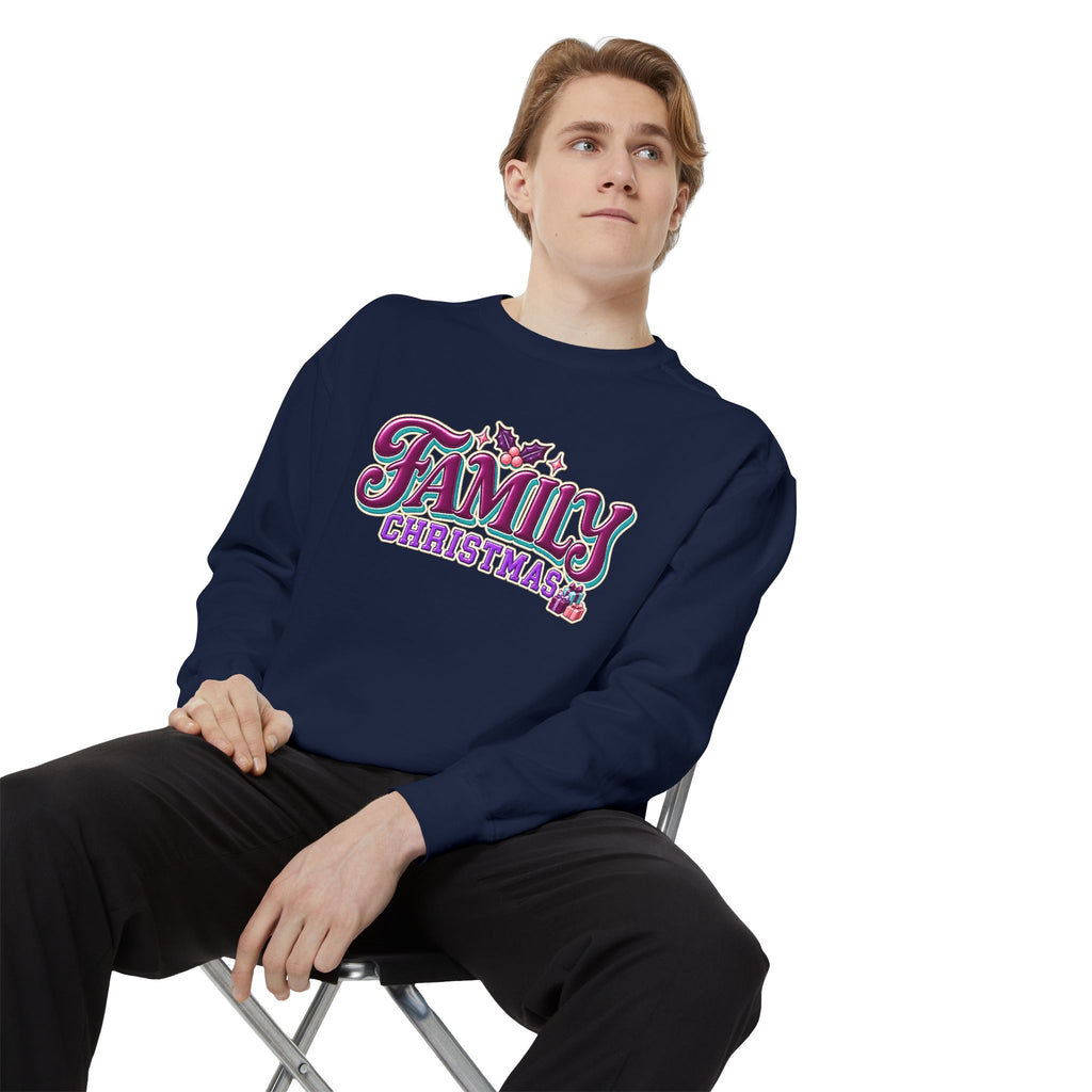 Family Christmas Retro Holiday Sweatshirt