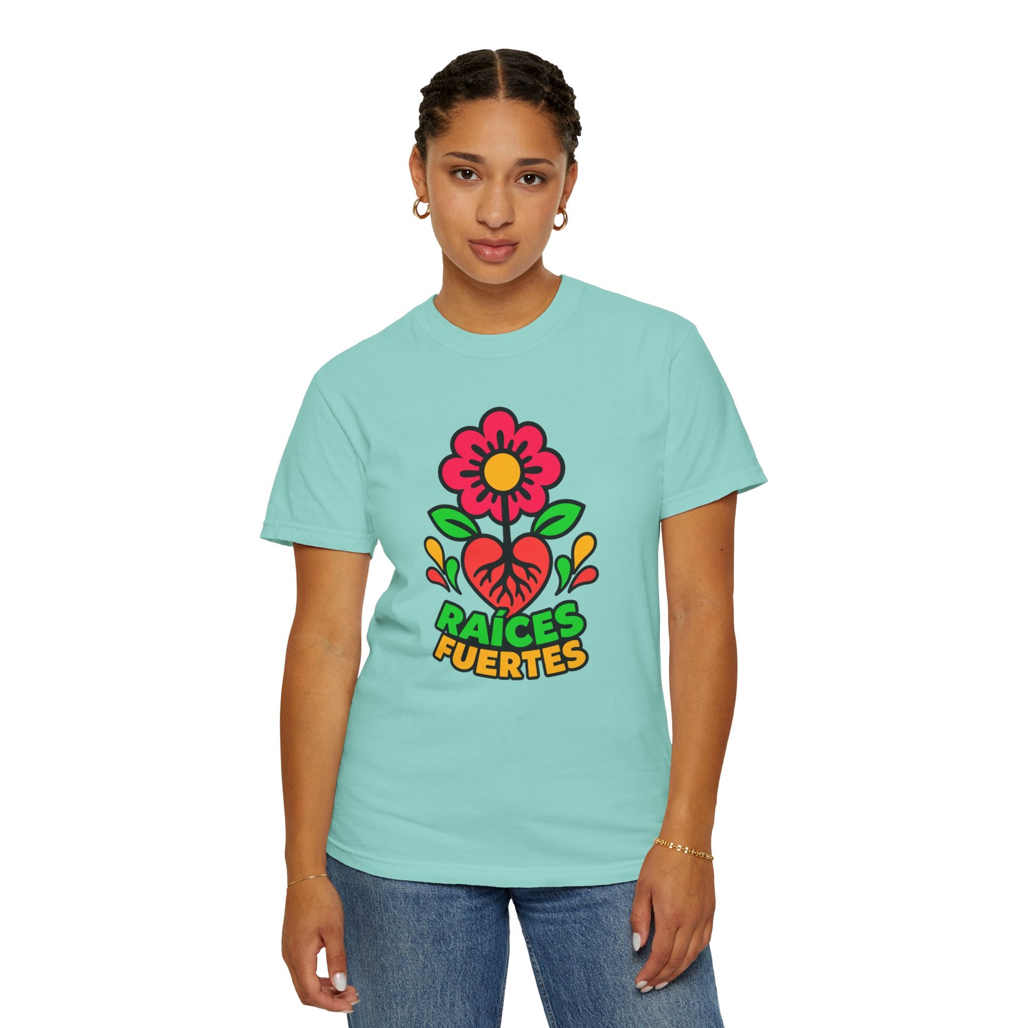 Raíces Fuertes Latino Heritage Heavyweight Tee 🌺❤️