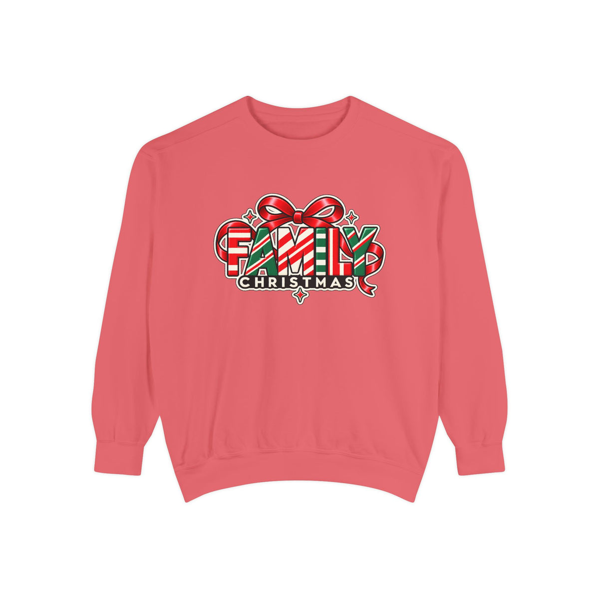 Family Christmas Candy Cane Holiday Sweatshirt