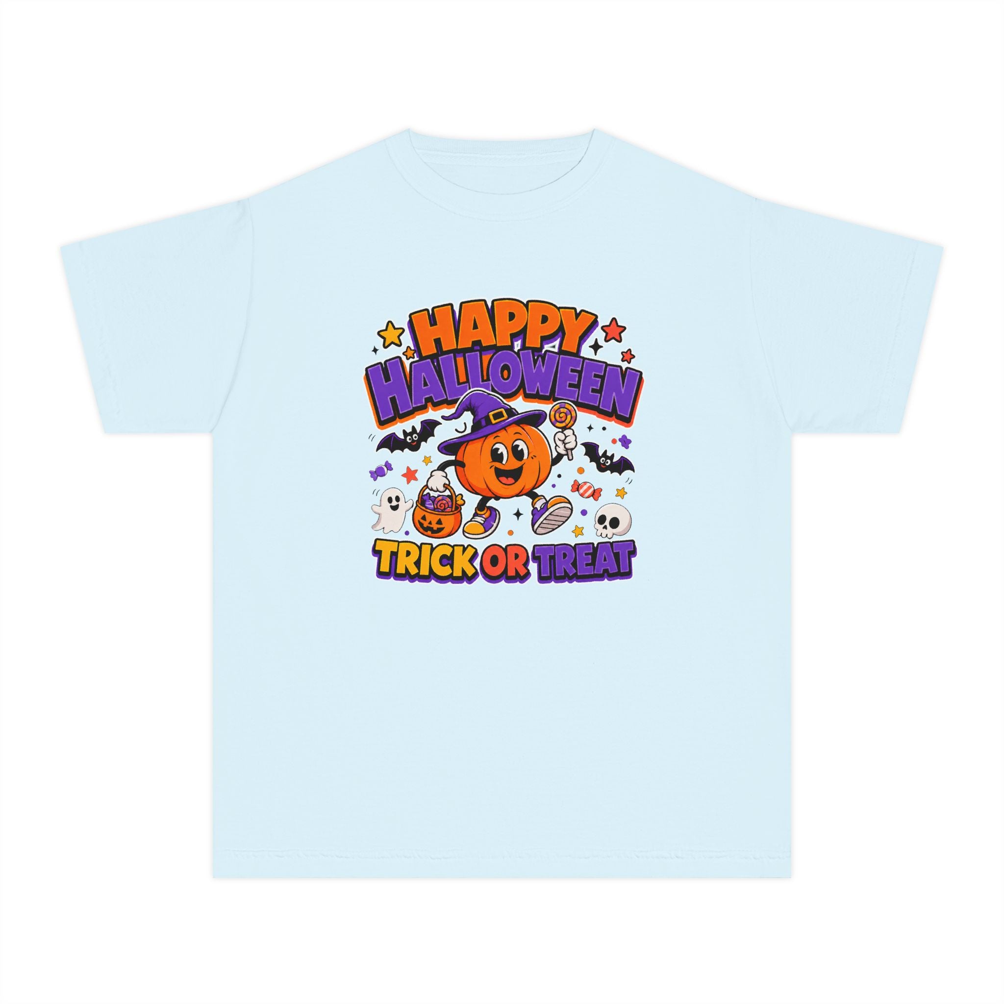 Happy Halloween Youth Trick-or-Treat Retro Tee 🎃✨