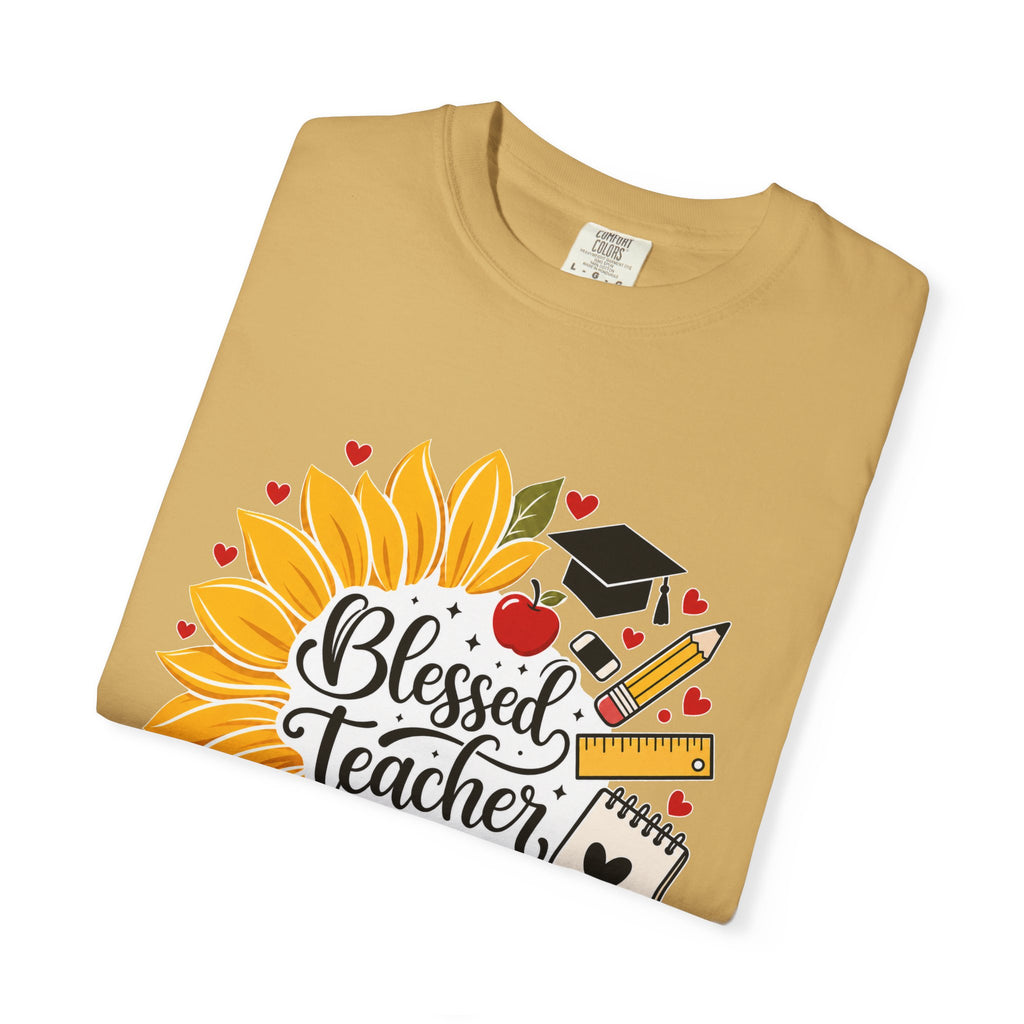 Blessed Teacher Heavyweight Tee 🌻📚✏️