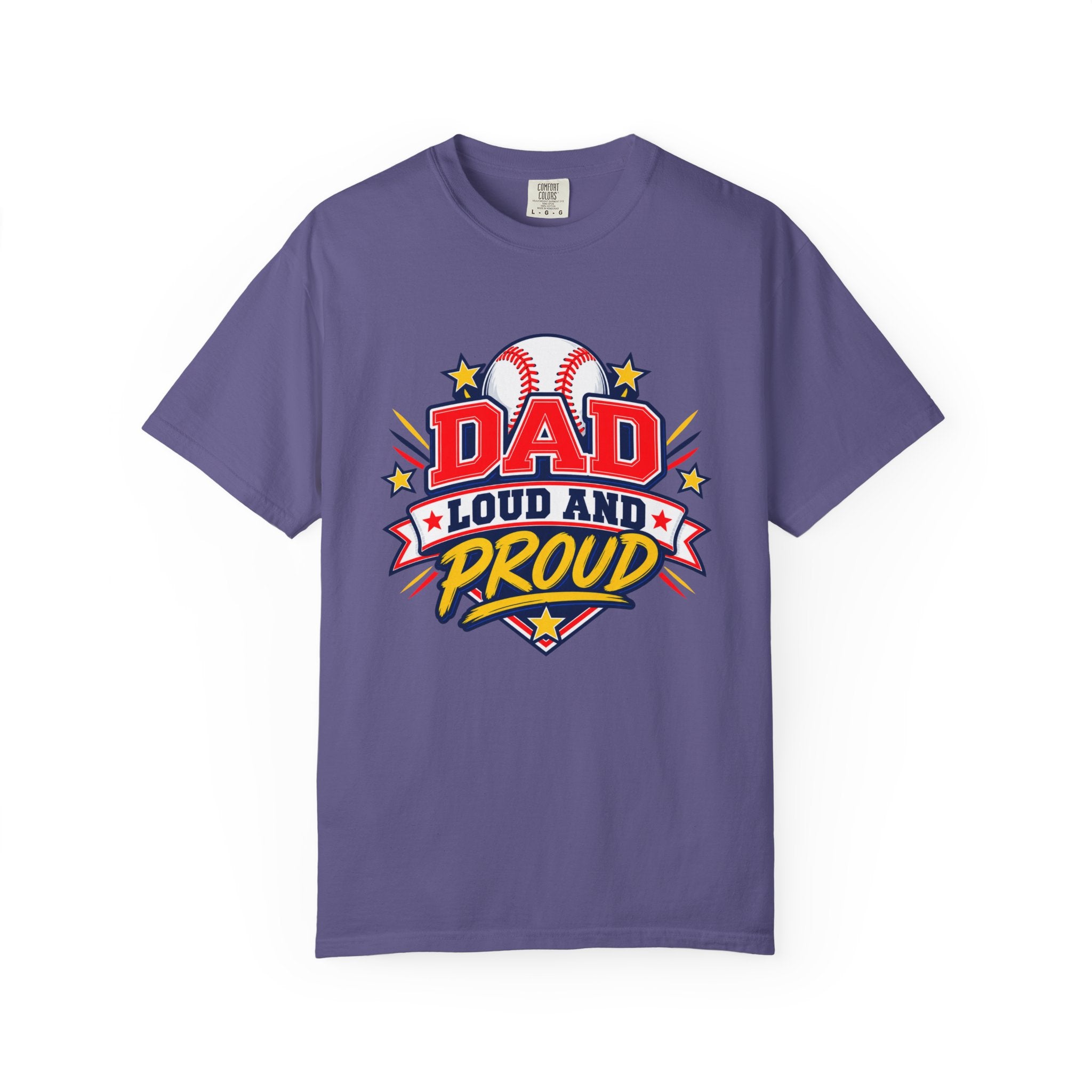 Baseball Dad Loud and Proud Comfort Colors® Tee ⚾️⭐