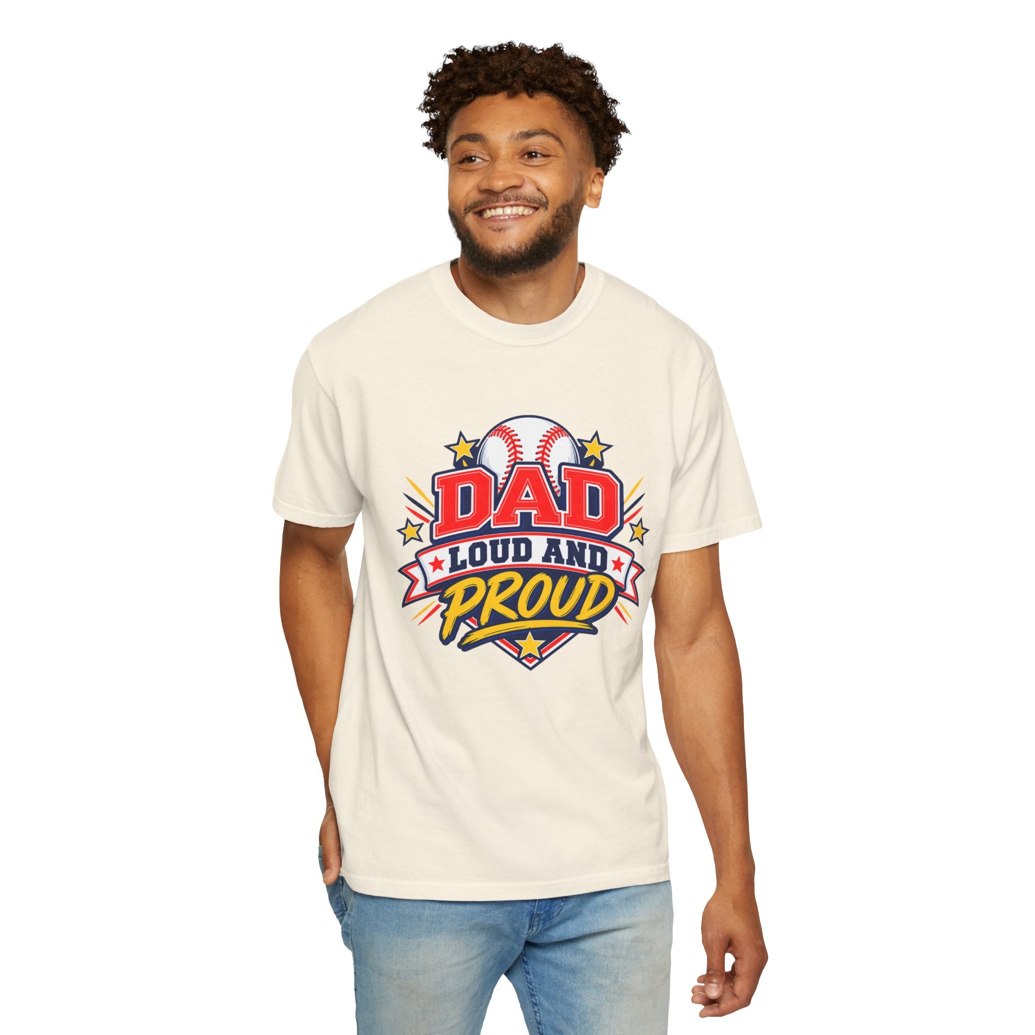 Baseball Dad Loud and Proud Comfort Colors® Tee ⚾️⭐