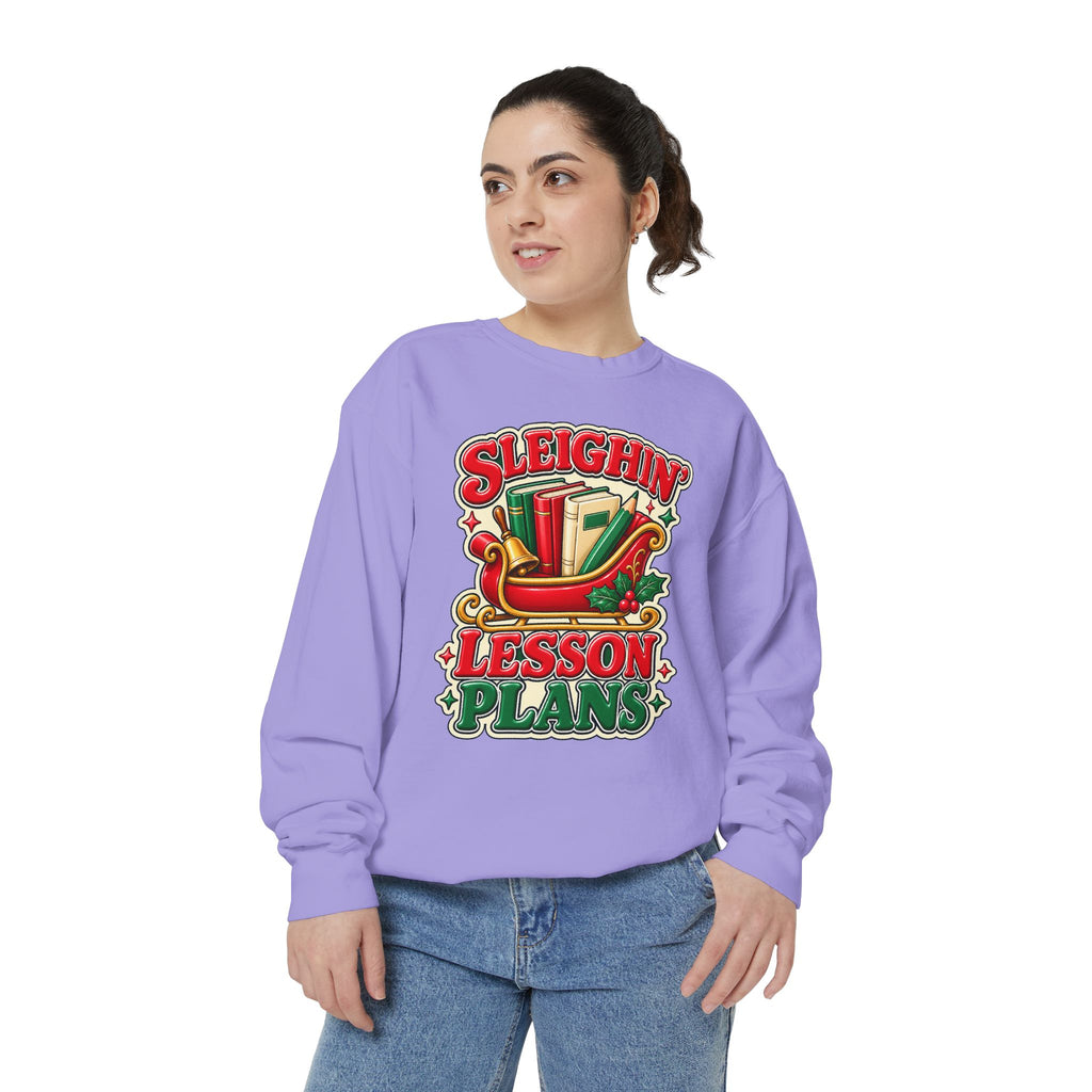 Sleighin’ Lesson Plans Christmas Teacher Sweatshirt