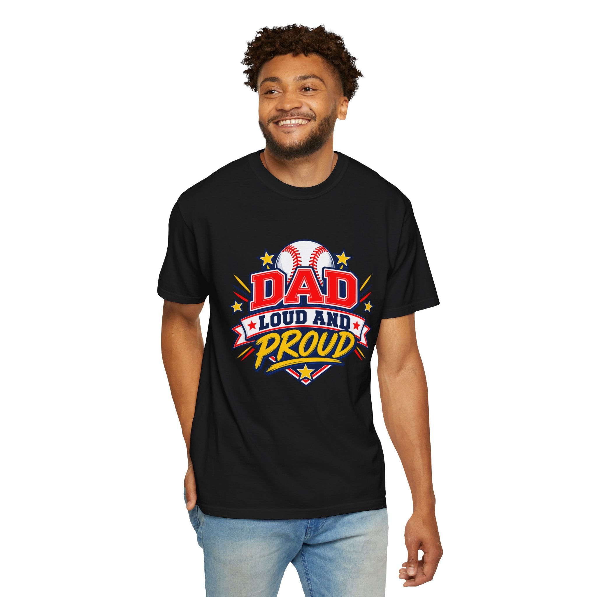 Baseball Dad Loud and Proud Comfort Colors® Tee ⚾️⭐