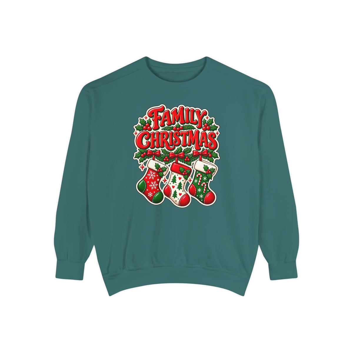 Family Christmas Stocking Holiday Sweatshirt