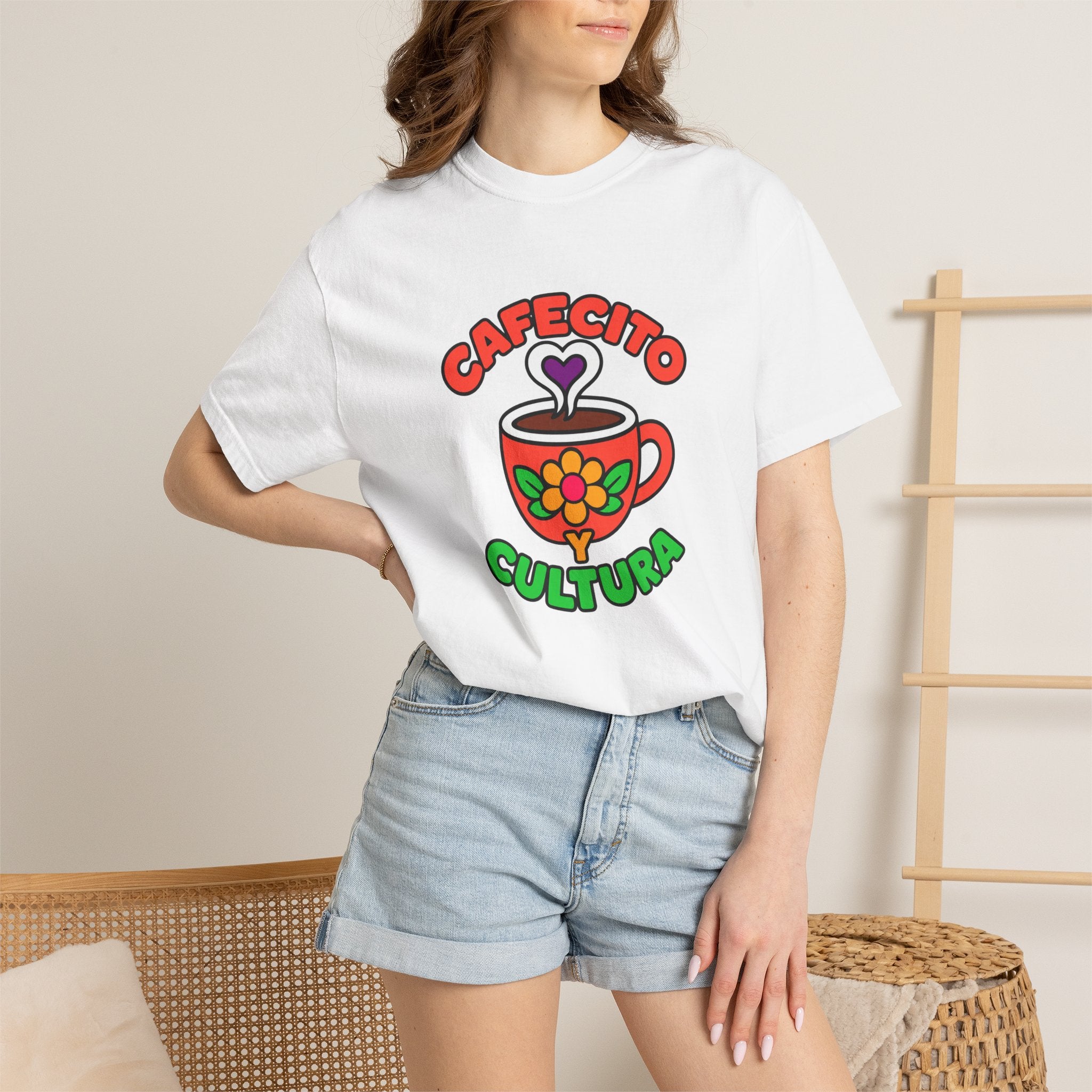 Cafecito Y Cultura Heavyweight Tee ☕🌼