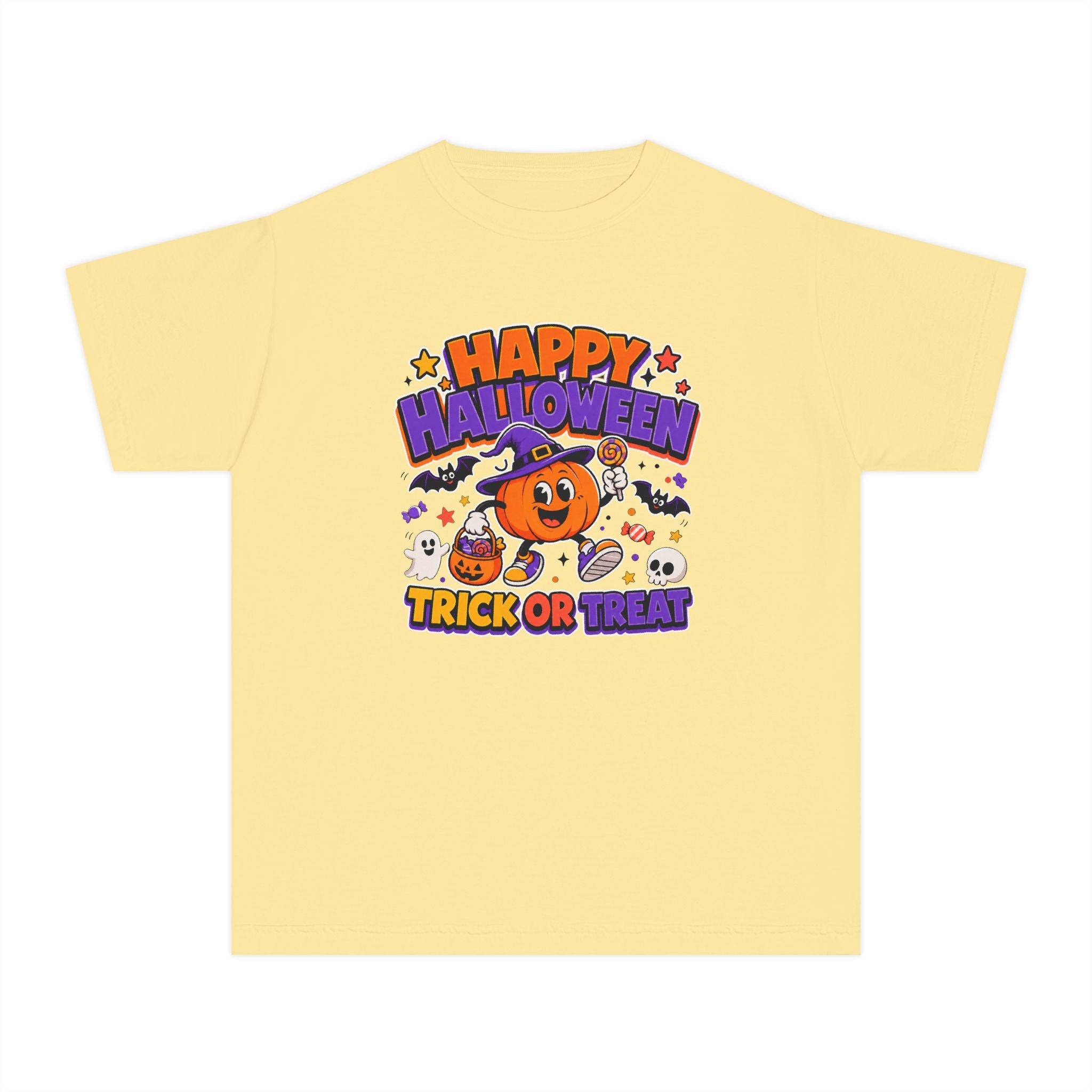 Happy Halloween Youth Trick-or-Treat Retro Tee 🎃✨