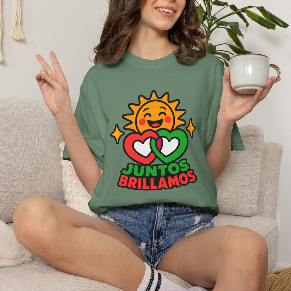 Juntos Brillamos Latino Heritage Heavyweight Tee ☀️❤️