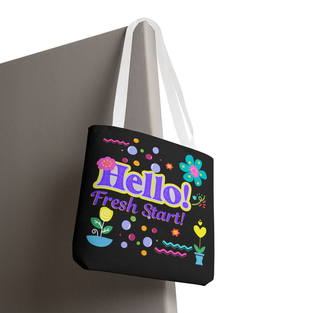 Hello Fresh Start / You've Got This" Retro Two-Sided Tote Bag