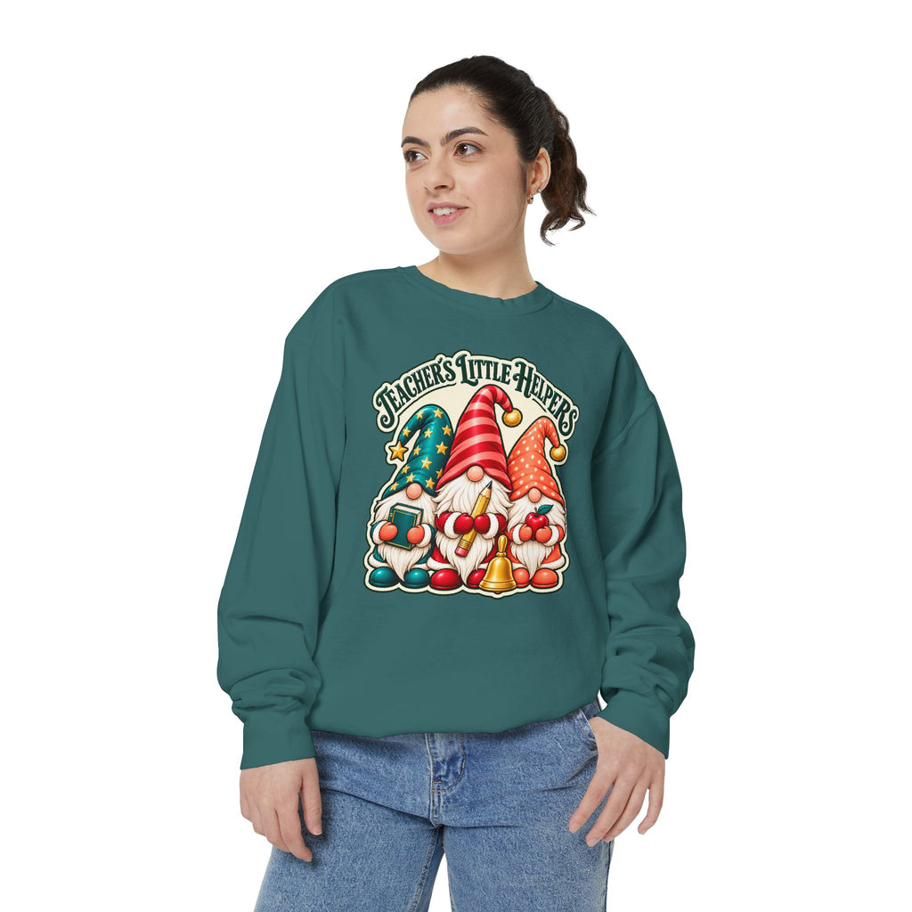 Teachers Little Helpers Gnome Christmas Sweatshirt