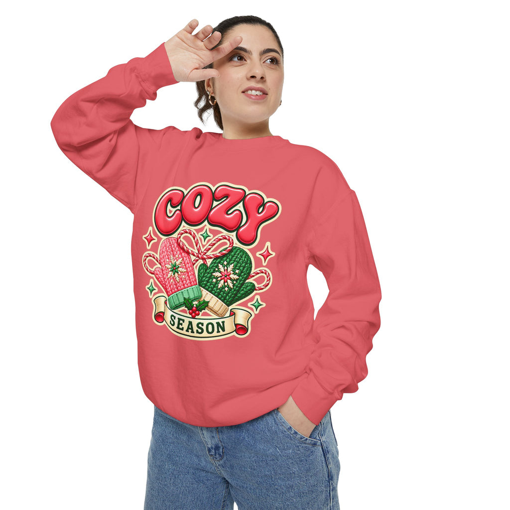 Cozy Season Christmas Sweatshirt 🧤🎄☕️