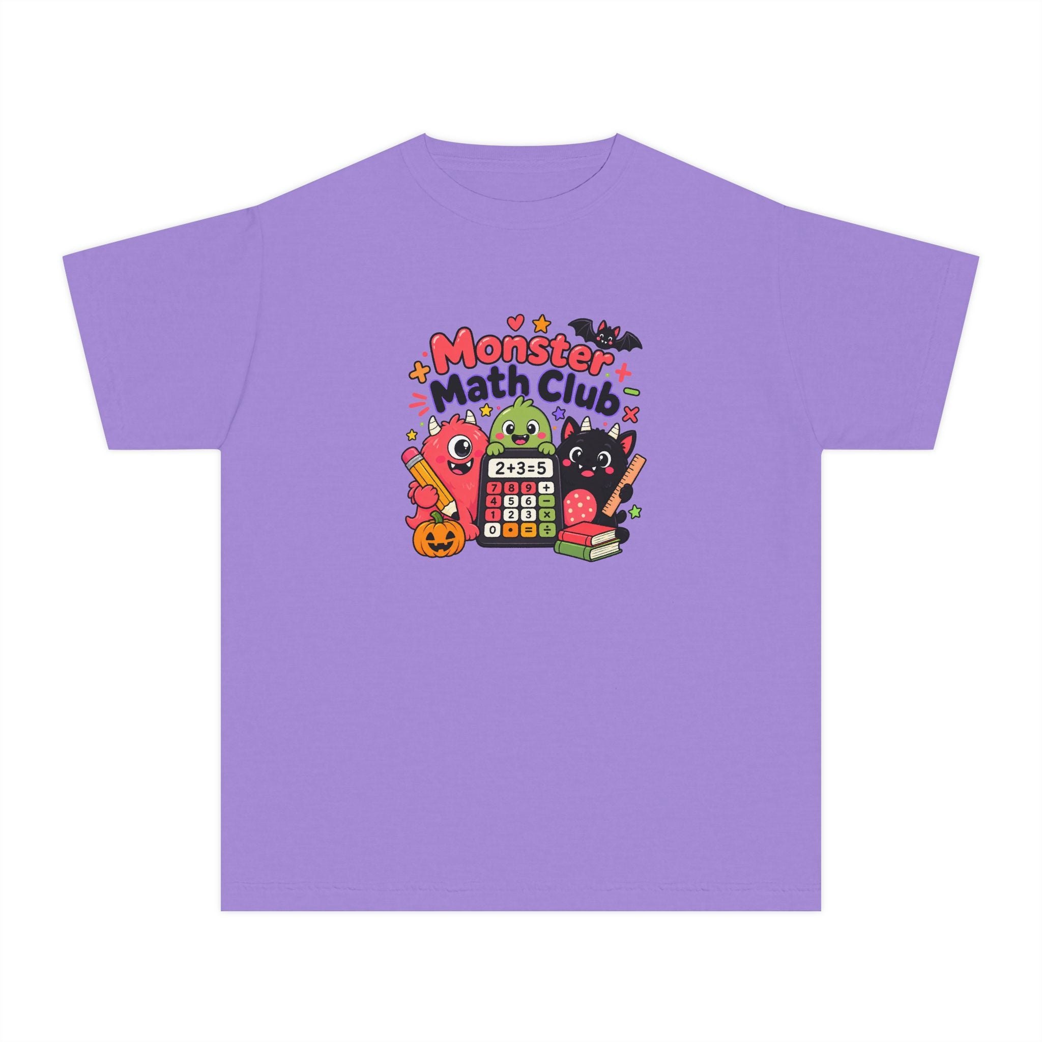 🎃 Monster Math Club Halloween Youth Retro Tee 🧮👻