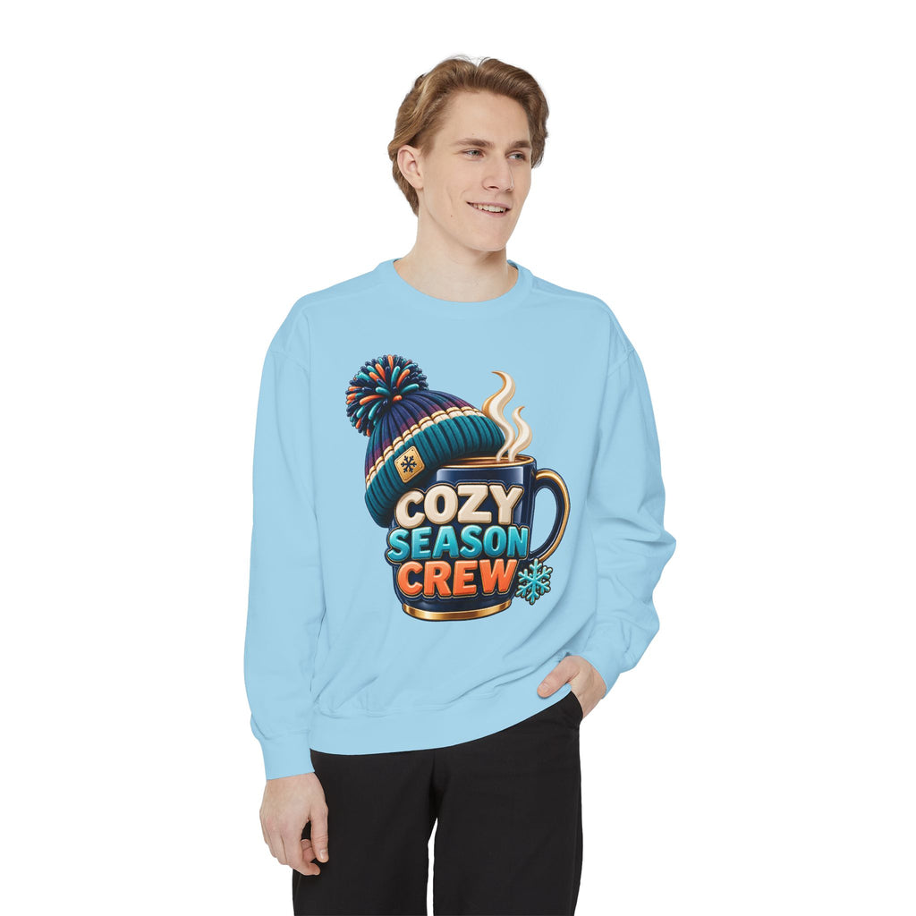 Cozy Season Crew Coffee Lover Sweatshirt ☕️❄️ | Winter Coffee Graphic Pullover
