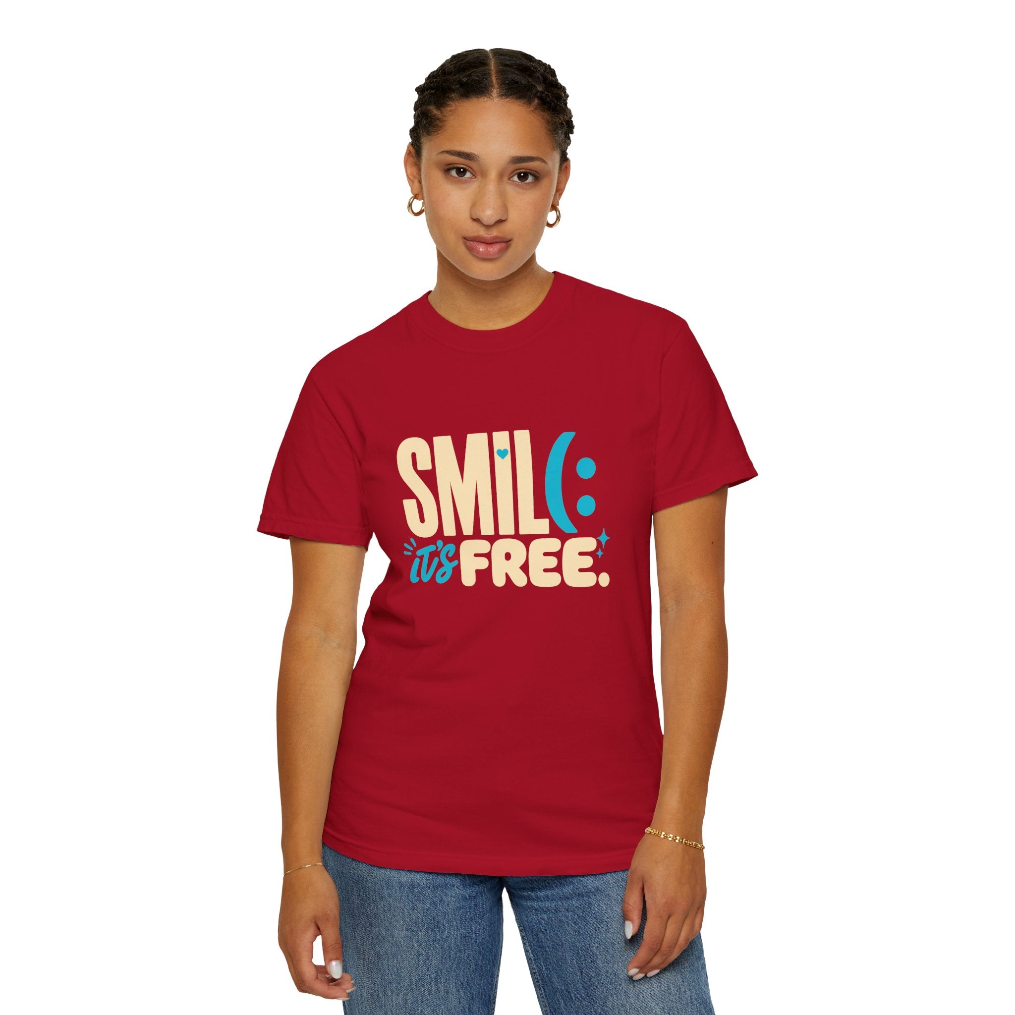 SMIL(: It’s Free Garment-Dyed Graphic Tee