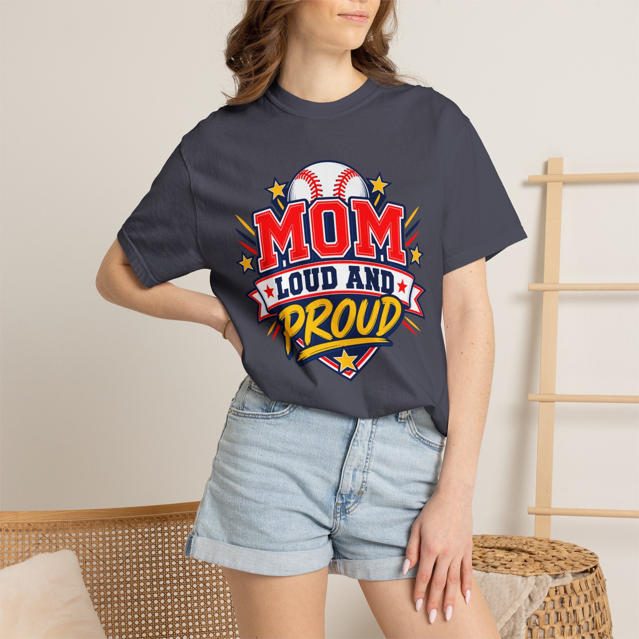 Baseball Mom Loud and Proud Comfort Colors® Tee ⚾️💙