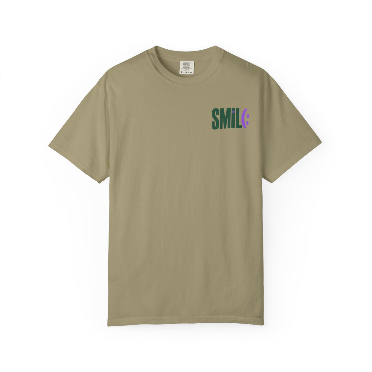 SMILE IT’S FREE! Front-and-Back Garment-Dyed Tee