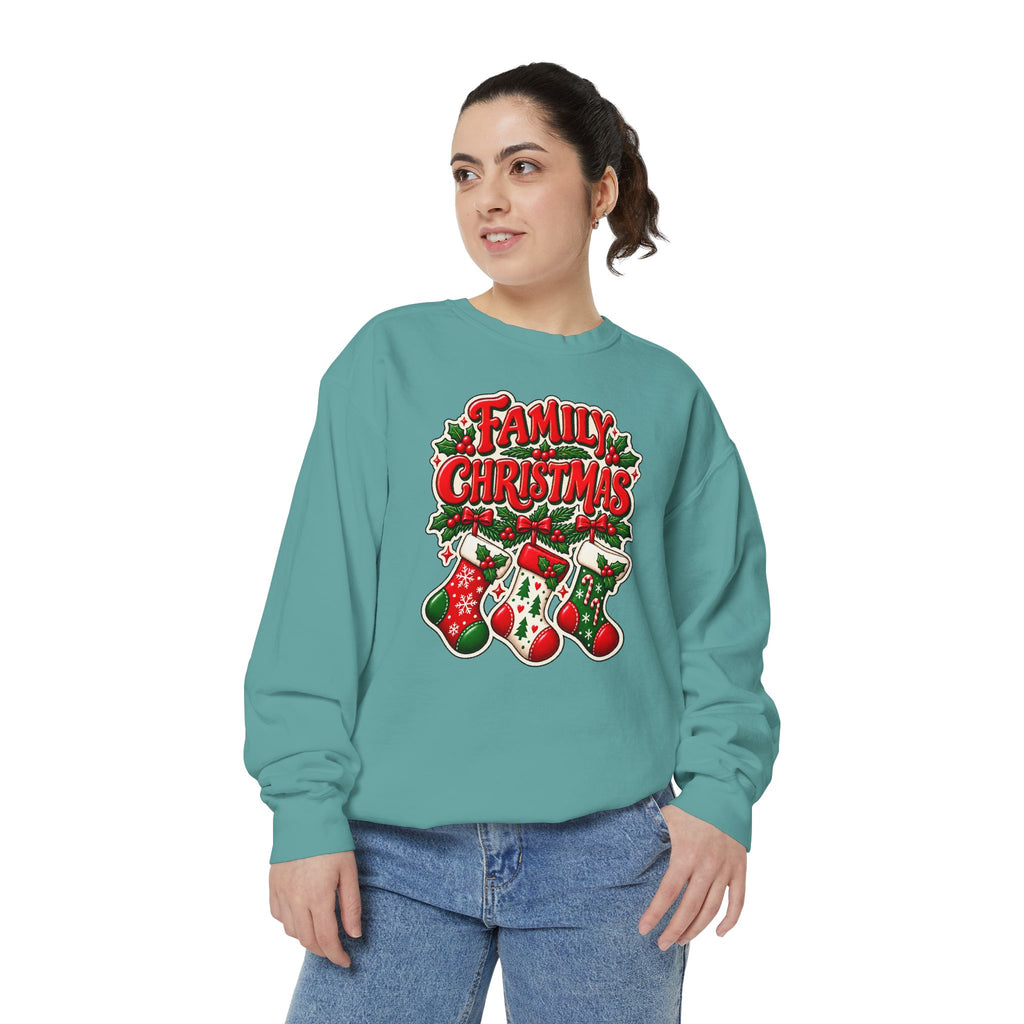 Family Christmas Stocking Holiday Sweatshirt