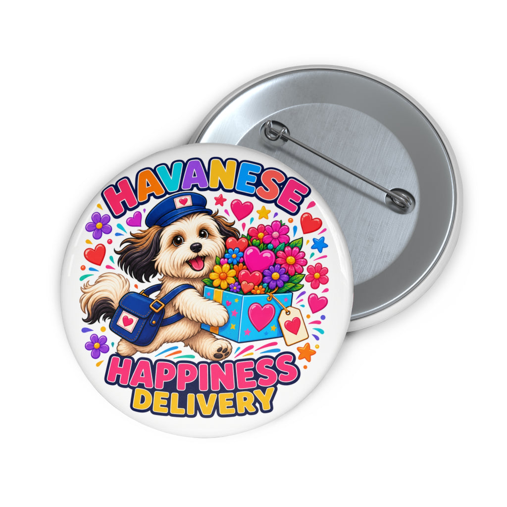 Havanese Happiness Delivery Pin – Colorful Dog Lover Gif